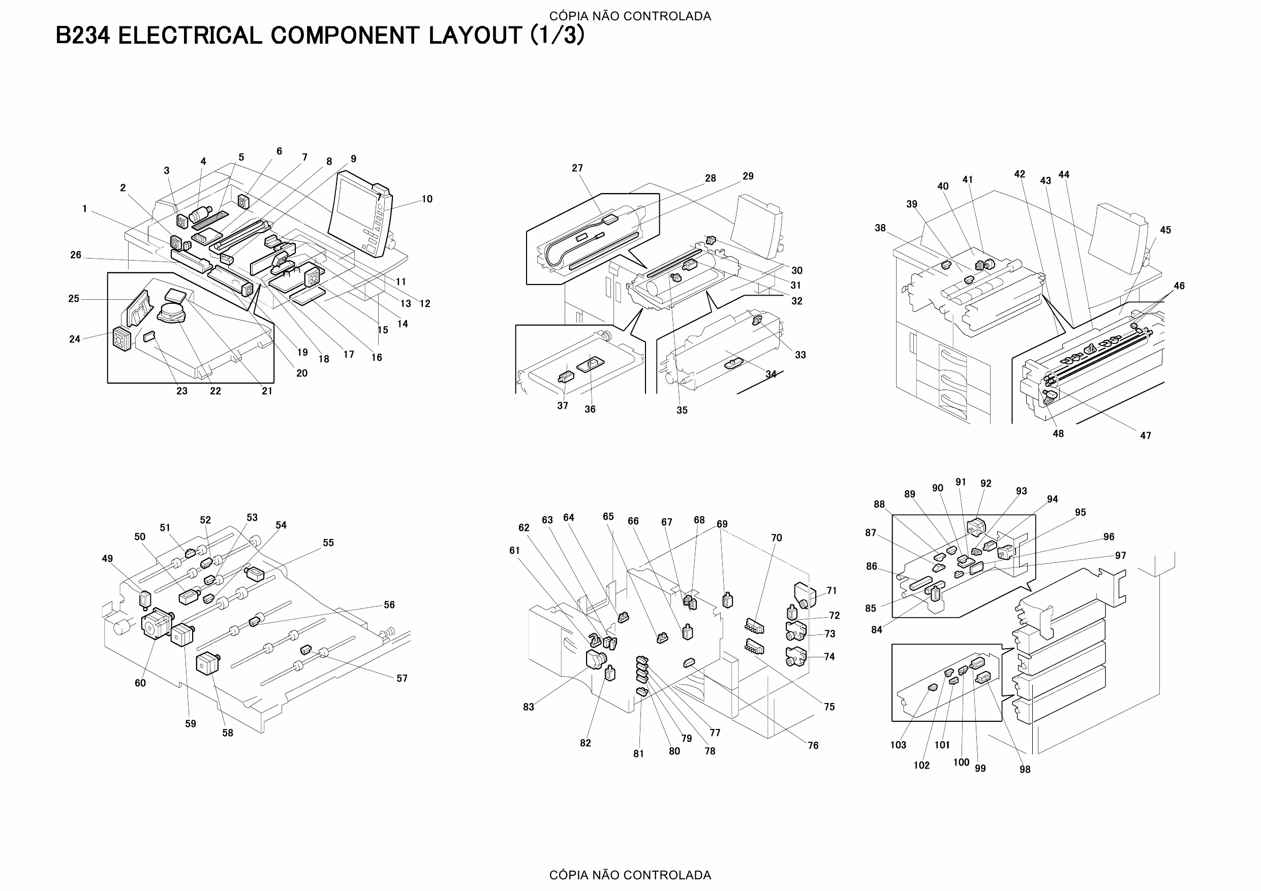 RICOH Aficio MP-9000 1110 1350 906EX 1106EX 1356EX B234 B235 B236 D101 D102 D103 Circuit Diagram-4